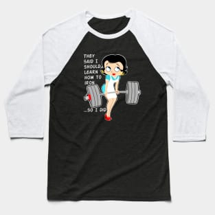 Fitness girl, fitness, gym girl Baseball T-Shirt